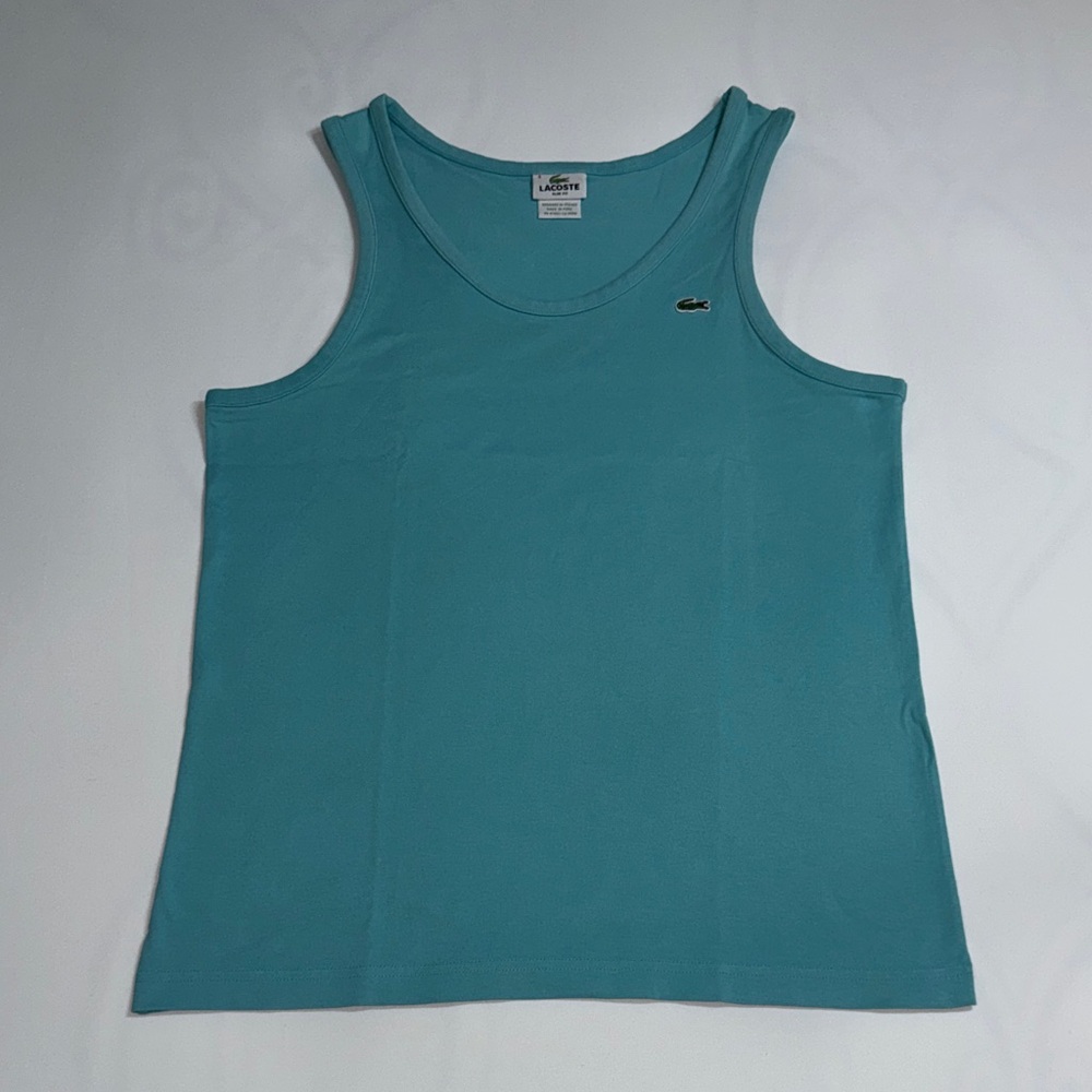 Lacoste Men’s Aqua Blue Tank Top Size 4